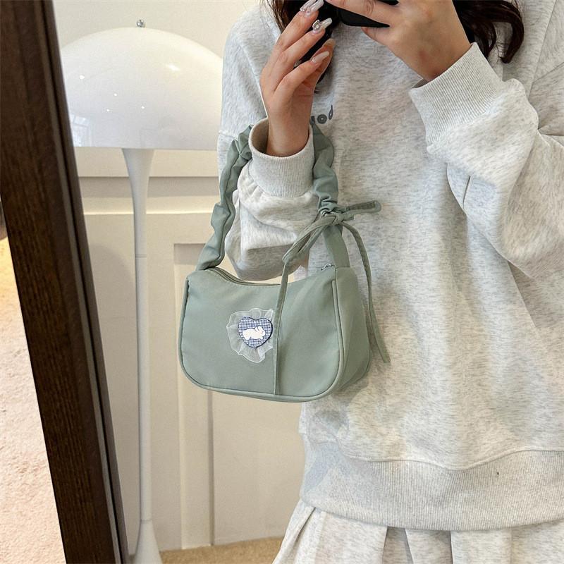 Trendy Canvas Shoulder Bag For Women 2023 Fall Fashion Retro Underarm Bag Street Style