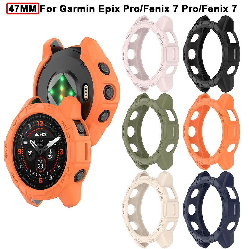 Защитная пленка для экрана из ТПУ Edge Shell для умных часов Garmin Epix Pro 47 мм/Fenix 7 Pro/Fenix 7