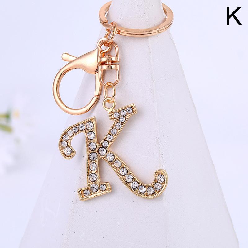 Fashion Letter Keychain Trendy Creative 26 English Letter Initial Resin Handbag Keyring Accessories For Women