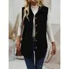Spring and Autumn Women's Waistcoat, Lapel Cardigan, Casual Commuting Women's Vest