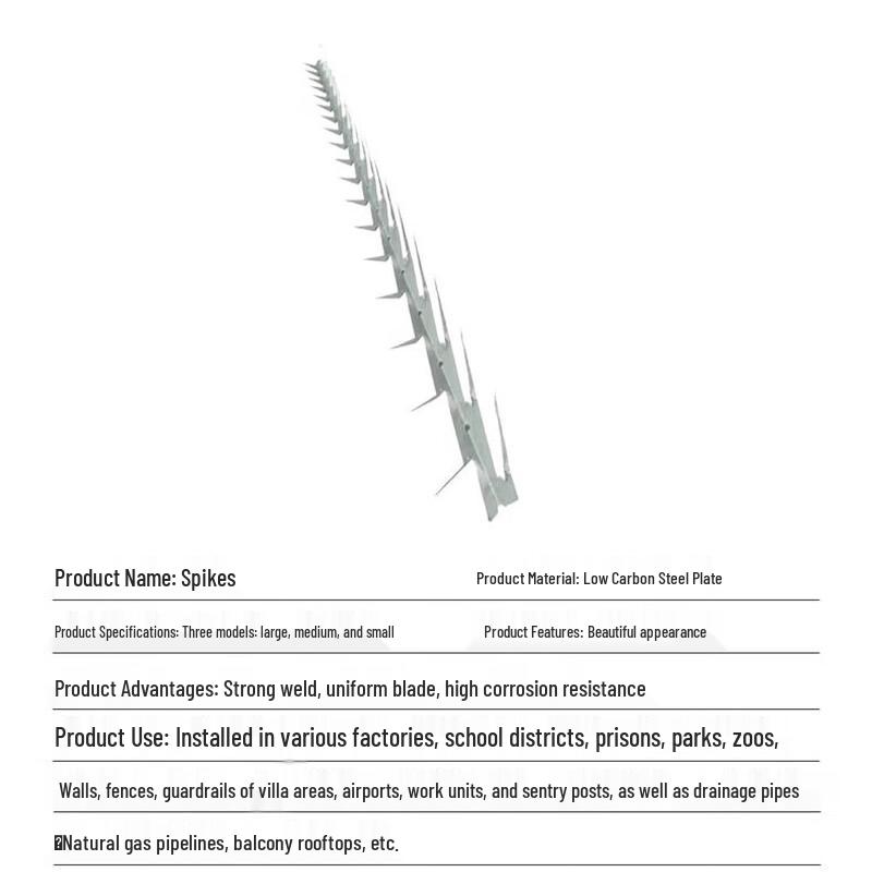 Shurong 304 Stainless Steel Wall Anti-climb Safety Spikes