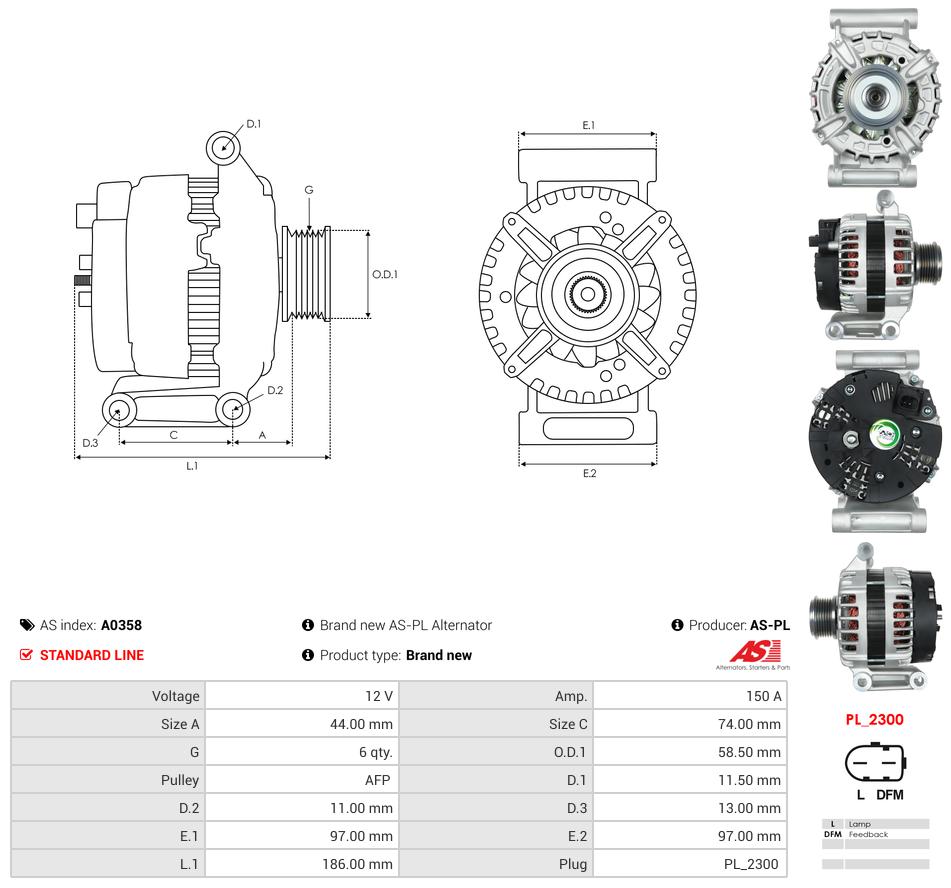 Alternator Boxer Citroen Jumper