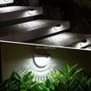 Светодиодные солнечные фонари для забора, уличные, водонепроницаемые IP65, настенные фонари, гофрированные фонари для забора, террасы, сада, дорожки, декоративные фонари