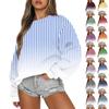 Women Autumn Winter Tops Women's Long Sleeve Sweatshirt Casual Crewneck Loose Fit Pollover Fleece Tops