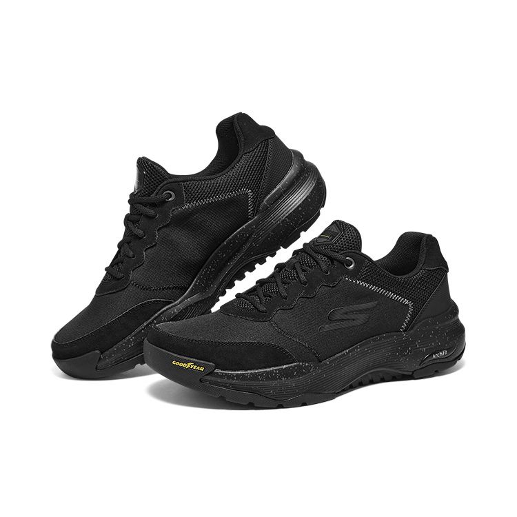 Skechers Go Walk Arch Fit Тканевые Удобные Универсальные Мягкая Подошва Прочные Низкие Повседневные Кроссовки Мужские Черный 216463C-BBK