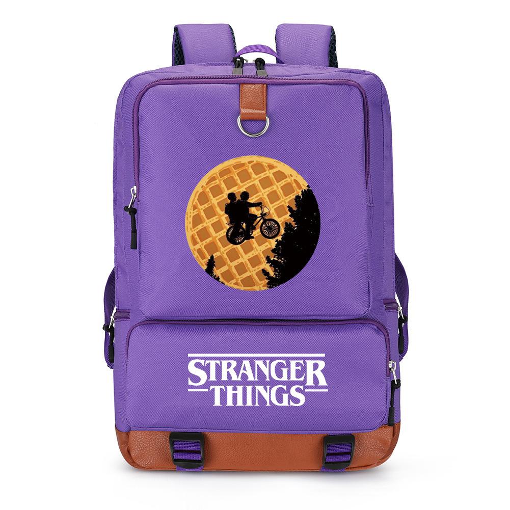 American Tv Stranger Things Stranger Things Backpack Student Backpack Elementary And Secondary School School Bag