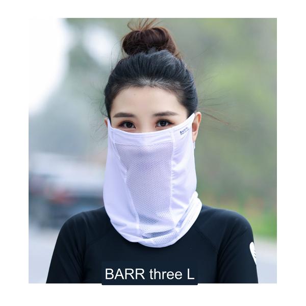 Ice Silk UV Sun Protection Face Mask Korean Summer Sports Cycling Breathable Mesh Ear Loop Unisex Neck Gaiter
