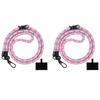 2 Pcs Adjustable Strap Cell Phone Lanyard 10MM Neck Lanyard Durable Crossbody Lanyard  Keychain