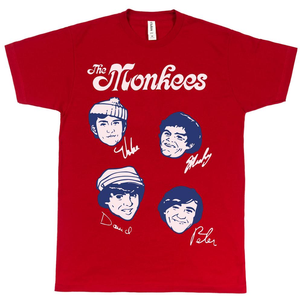 Новый! Monkees, The “Faces” Мужская футболка Унисекс EN612 Унисекс Футболка