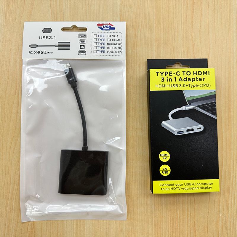 3-в-1 док-станция-адаптер USB-C на HDMI