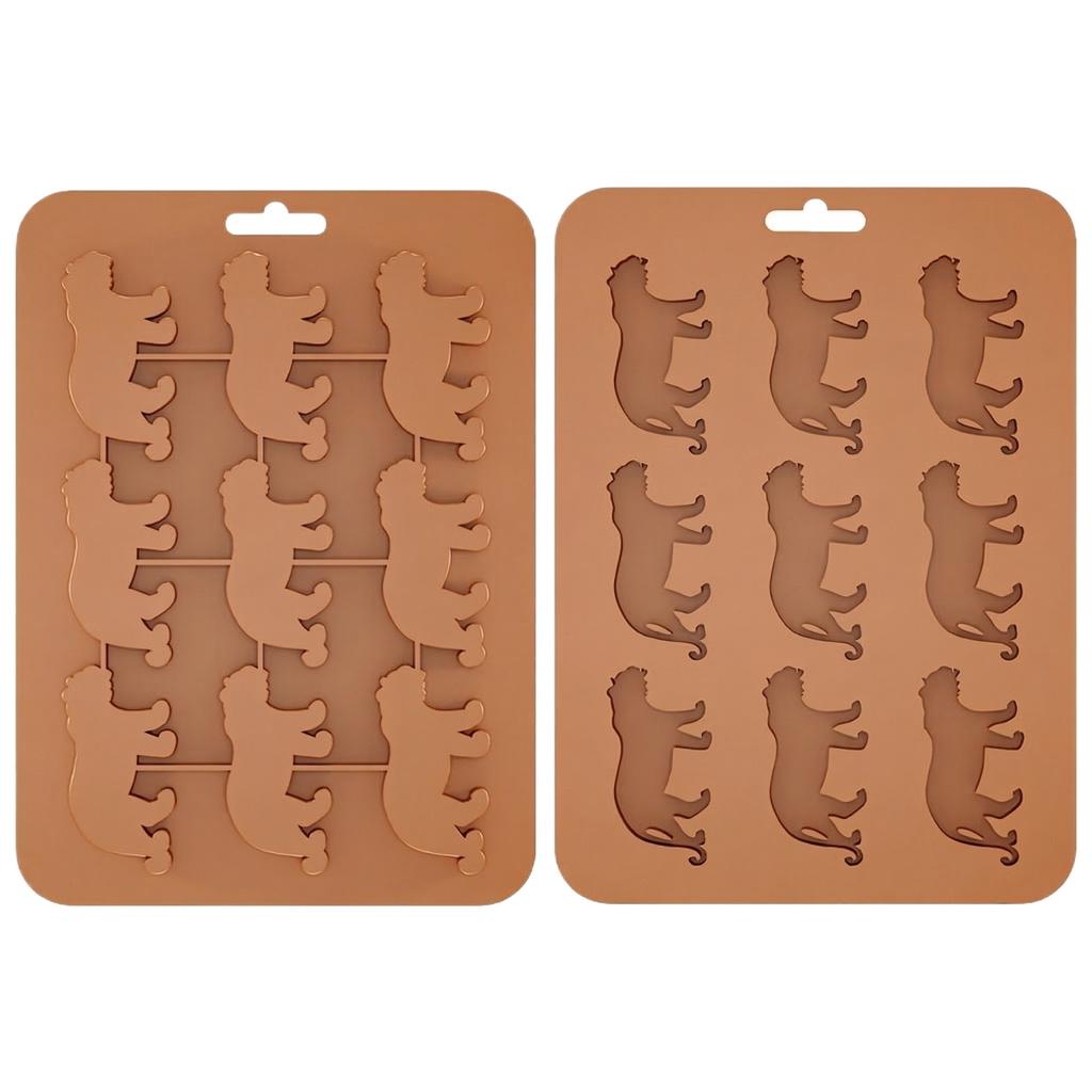 Animals Ice- Mold - Ocean Animals Turtle,Dolphins,Penguins,Silicone Mold For Baking Muffin Cake, Chocolate,Candy, Soap