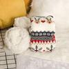 1 Pair Winter Floor Socks Thickened Fuzzy Plush Warmth Retention Christmas Elk Snowflake Print Leg Warmer Silicone Bottom Fall Winter Floor