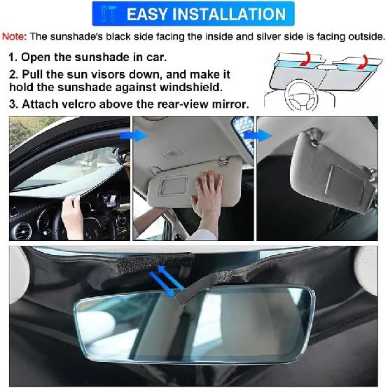 For Mercedes Benz E-Class W214 2024-2026 Car Windshield Sunshade Cover Front Window Sun Shade Visor UV Protection Accessories