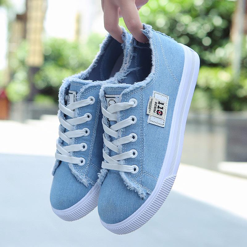 35-41, Women, Non-slip, Denim Shoe, Tennis, Canvas Shoes, for Girls, Sneakers, Classic, Breathable Shoes