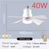 40/60 Вт E27 Светодиодный потолочный светильник с вентилятором Пульт дистанционного управления Функция диммирования Подходит для гостиной, кабинета и домашнего использования Светильник-вентилятор Съемный 85-265В