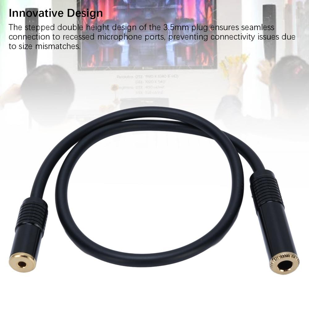Plug and Play Stereo Sound Cable 6.35mm 1/4in Female to 3.5mm 1/8in Female Guitar Equipment
