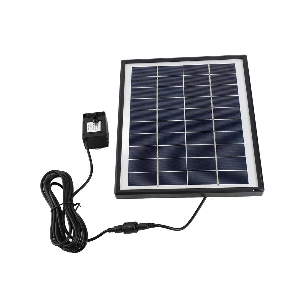 6.5W Solar Panel with Multiple Fountain Modes, Strong Water , Pond Pump for Garden, Pool, Yard