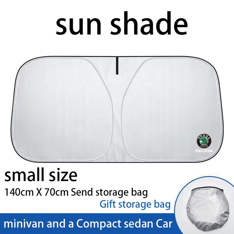 NTHX6 Car Front Windshield Sunshade Summer Sun Protection Blocking For Skoda octavia 3 2 superb 3 kodiaq Fabia Kamiq Karoq Accessories