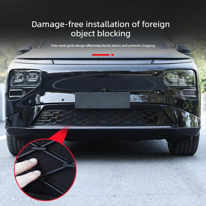 For XPENG G9 2024-2025 Front Bumper Insect Proof Net Front Grille Integrated Dustproof Artifact Protective Cover Accessories