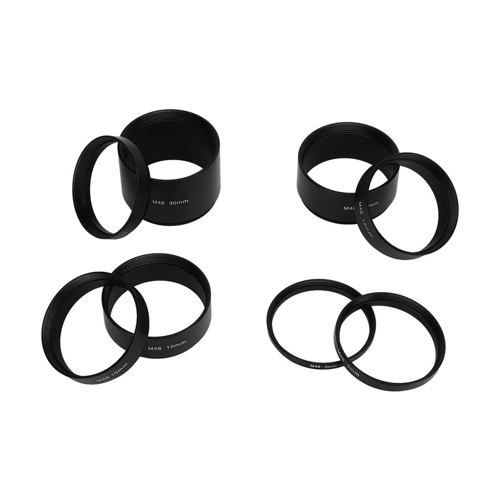 8 шт. M48X0.75 Комплект удлинительных колец фокусного расстояния 3 5 7 10 12 15 20 30 мм Удлинительное кольцо для