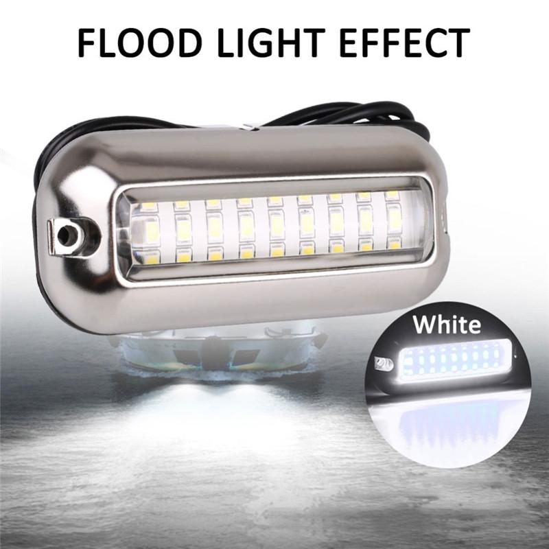 27/42 LED Boat Underwater Lights 10-30V Marine Navigation Light Transom Speedboat Boat Lights For Car RV Ship Yachts Stern