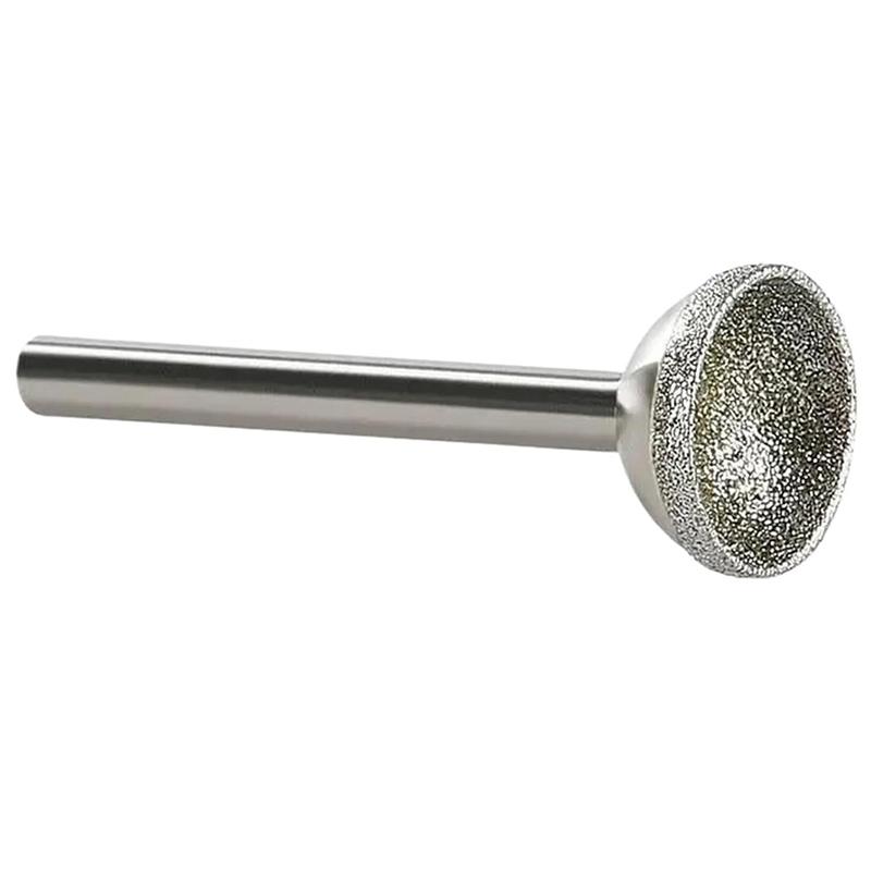 AS60-Алмазный Бор 1 шт. 10-25 мм Сферическая Вогнутая Головка Для Шлифовки Нефрита Янтаря Камня Пчелиного Воска Инструмент