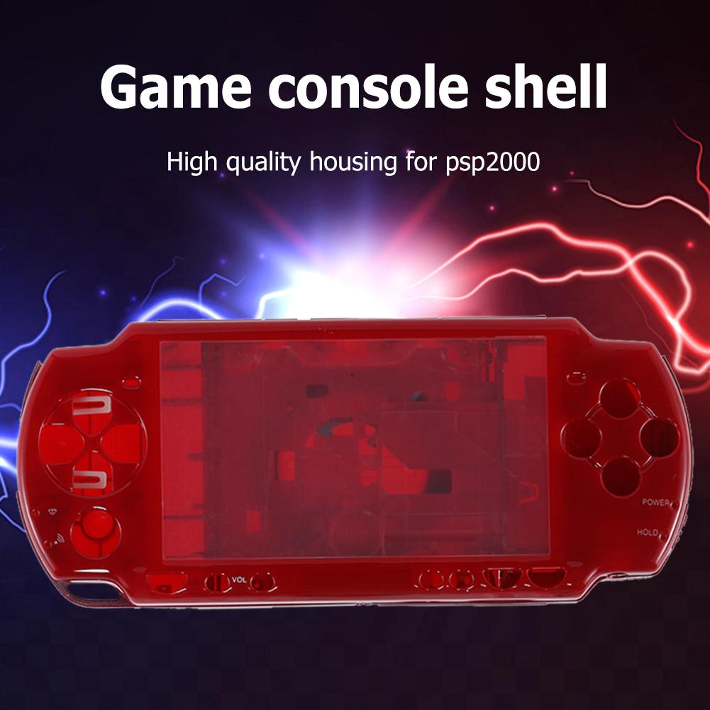 Housing Shell Cover Professional Full Housing Shell Cover Replacement with Button Kit for PSP2000 Game Console Accessories