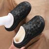 Men Warm Winter Cotton Shoes Women Warm Fur Home Slippers EVA Non-Slip Plush Slippers Indoor Couple Thick Sole Footwear Slides
