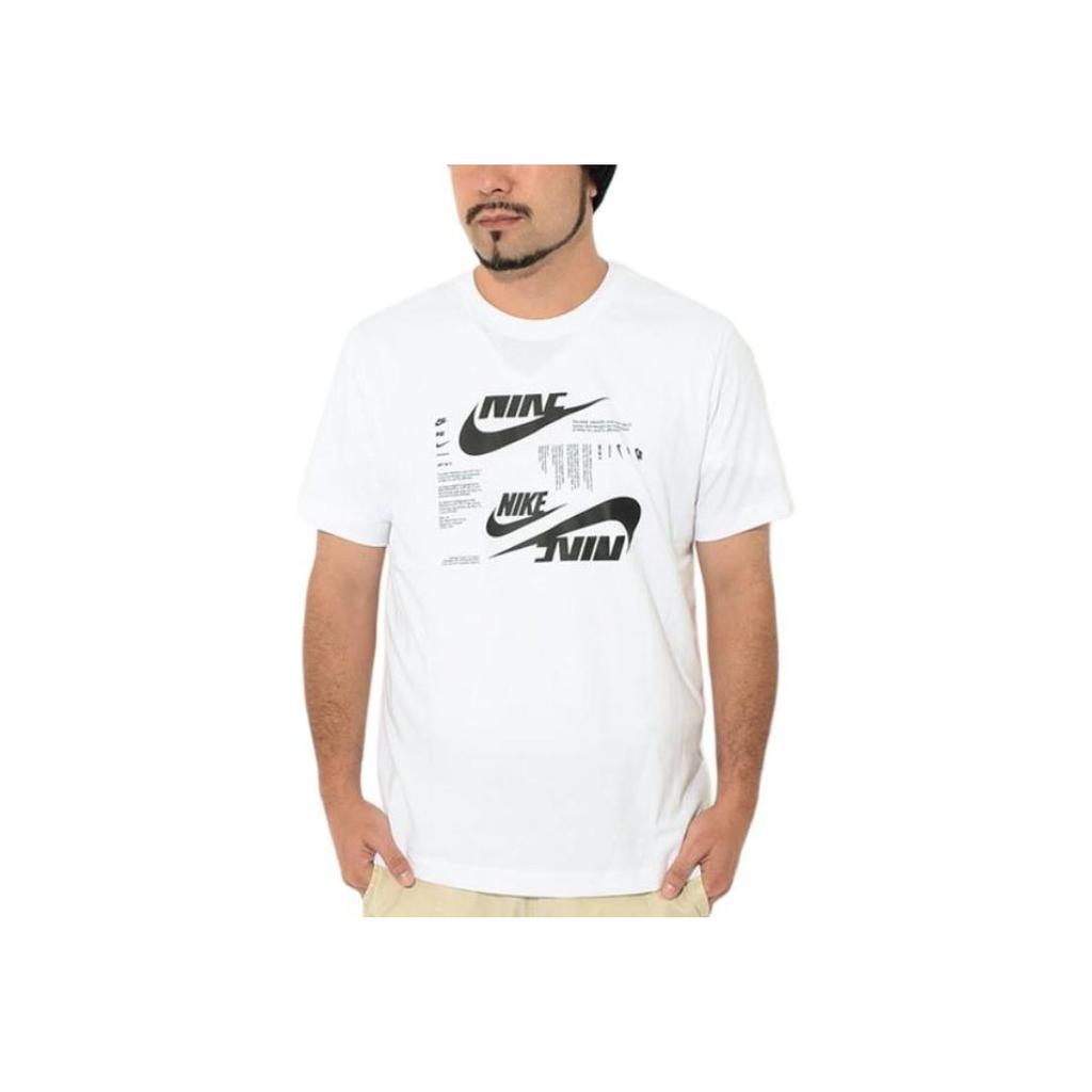 Nike Футболка с коротким рукавом и круглым вырезом с логотипом, мужская, белая DR7816-100