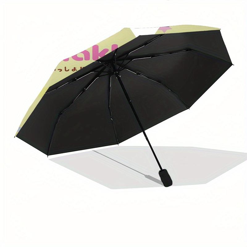 1pc Rilakkuma,San-X Automatic Umbrella-Foldable, Durable 8-Bone Design, Compact and Stylish, Great for Camping, Halloween, Christmas, Mother