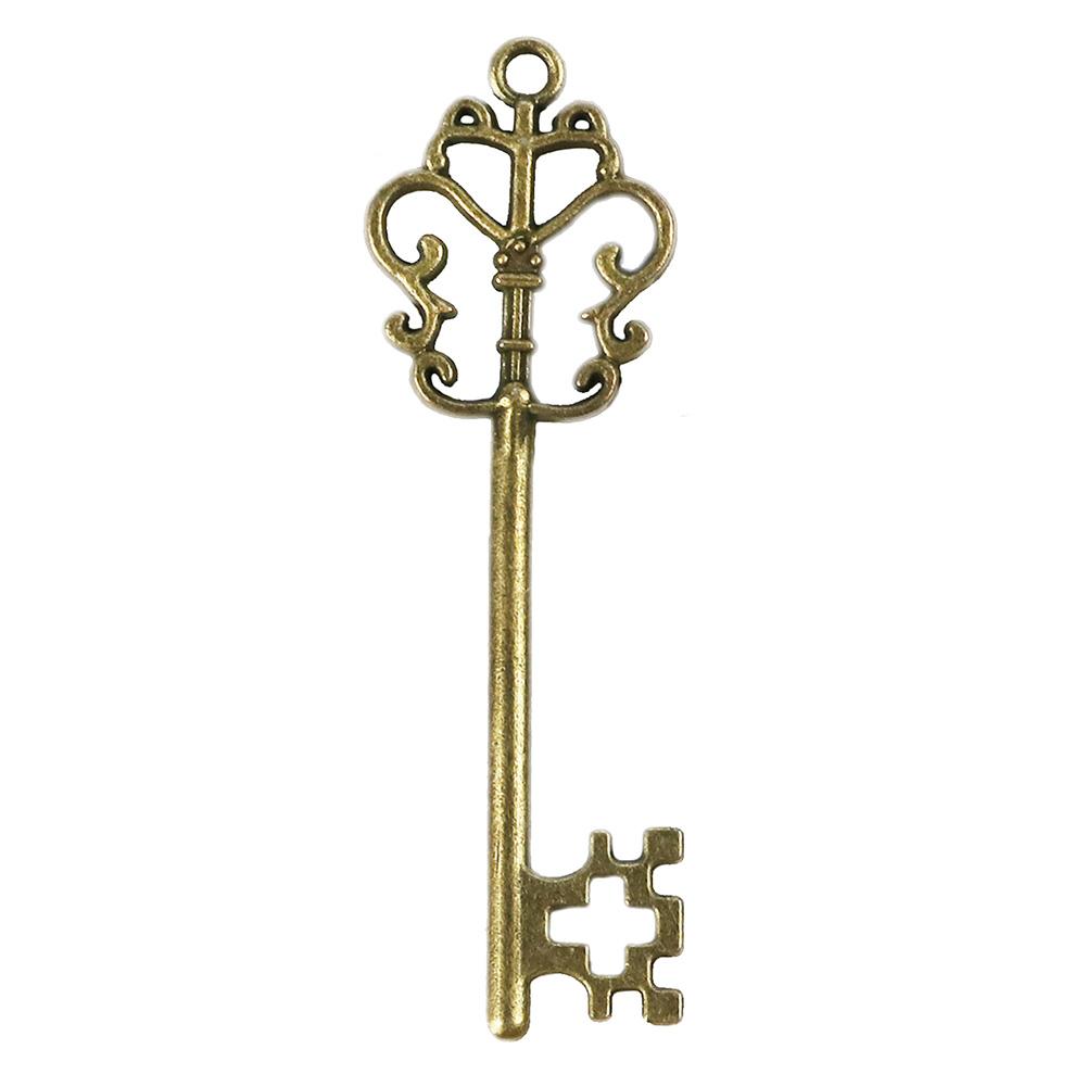 1pc Bronze Keys Metal Alloy Large Antique Vintage Old Brass Skeleton Lot Cabinet Lock Metal Alloy Home Improvement Accessories