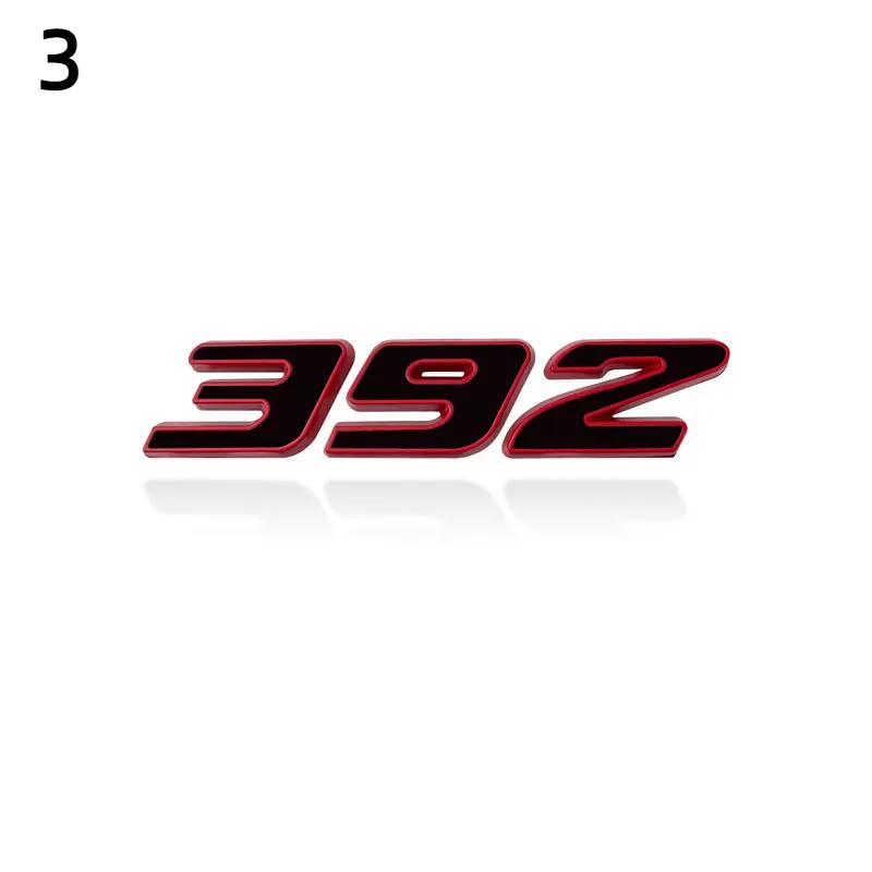 Металлическая 3D-наклейка на автомобиль 392 345 6.4L, эмблема, боковая наклейка на крыло автомобиля, задний багажник, бампер, задняя наклейка для Hemi Charger Challenge