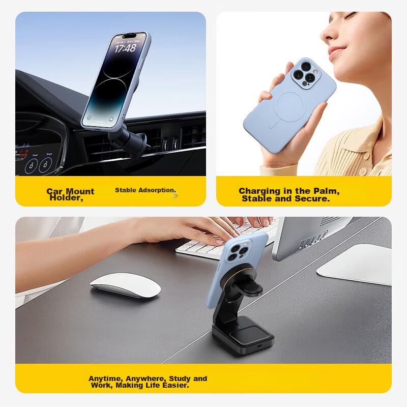 IPhone 14 Pro Max Case, Apple 14 Pro Max Protective Cover, Skin-Friendly Silicone Magnetic Full-Coverage Soft Case, Midnight Black