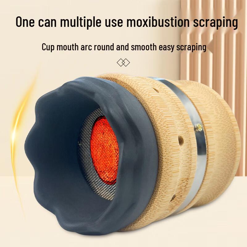 Набор для моксибустиона и гуаша головы из массива дерева Miaiaitang