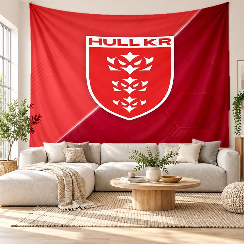 Hull KR Wall Tapestry, Soft Fabric Wall Hanging, Decorative Backdrop For Bedroom Home Wall Art