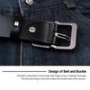 Business Casual PU Leather Belt Durable Waist Belt Classic Alloy Pin Buckle Belt  Office Wear