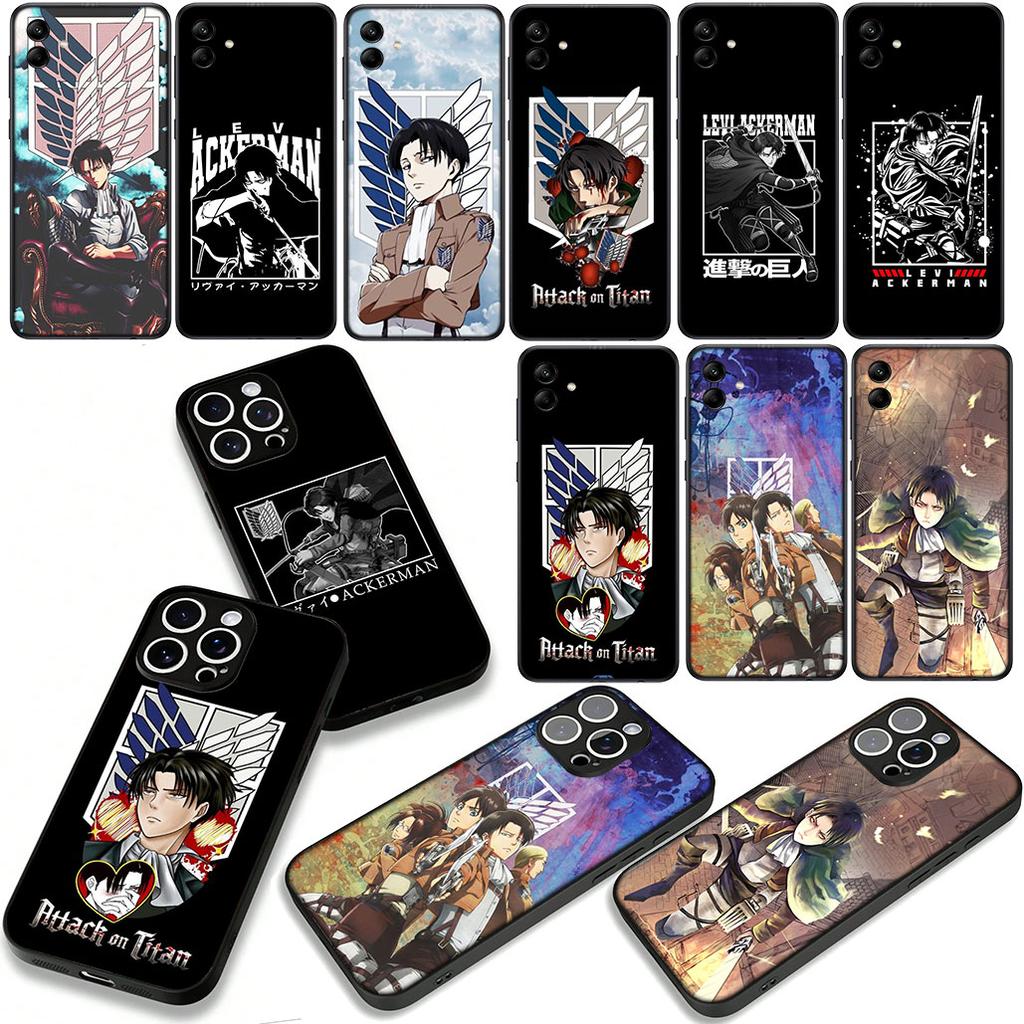 Чехол для телефона Eren Jaeger levi Атака титанов для Samsung Galaxy S25 S23 S22 S24 FE Ultra Plus A56 A05 A06 A15 A16 A57 S7 Edge