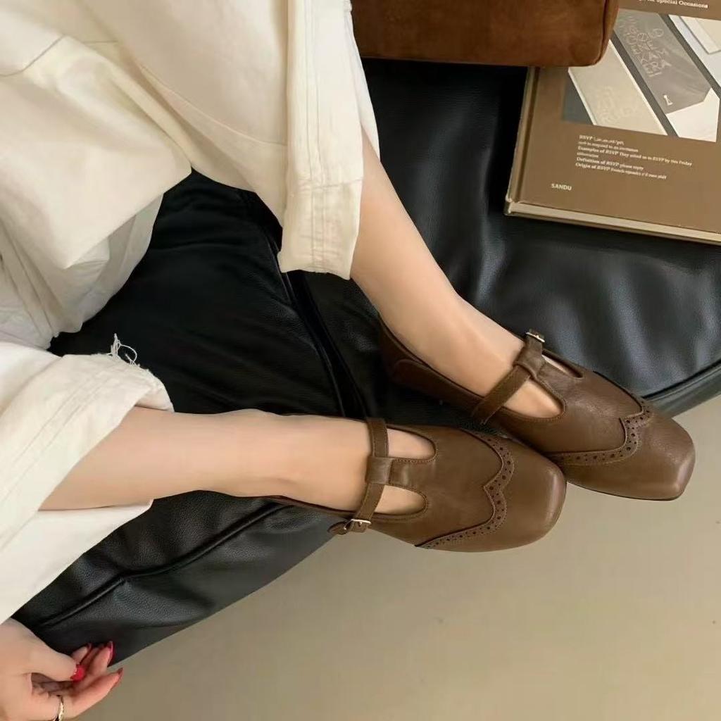 Новый Стиль Мода Женские Плоские Лоферы Повседневные Кроссовки Неглубокие Туфли Мэри Джейн Сандалии Для Ходьбы Кожаные Zapatos De Mujer