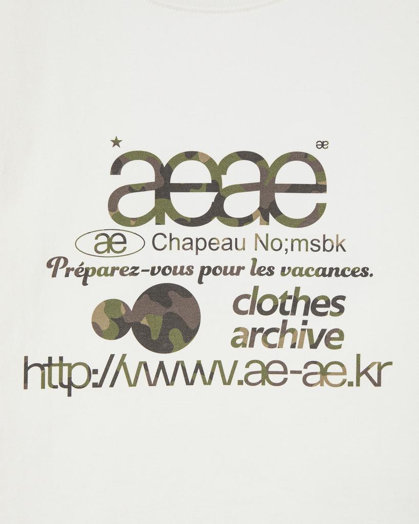 Женские укороченные футболки Eiieii Web Logo [Белый/Камуфляж]