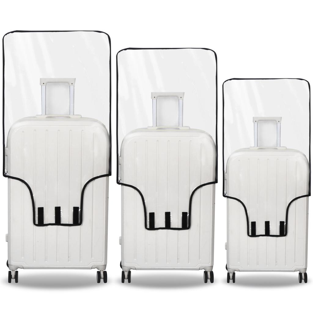 3 шт. Защитные чехлы для чемоданов ПВХ Чехол для багажа для чемоданов 20/24/28 дюймов Прозрачный чехол для чемодана для колесных тележек