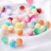 80 шт. 12 мм двухцветный градиентный шарик Waxberry, круглый искусственный жемчуг, аксессуар для волос, плетеный материал, аксессуар, смоляные ягодные бусины, ассортимент