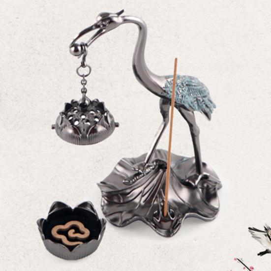 Лотос курильница изысканный металлический дизайн тонкая работа художественная атмосфера украшение печи