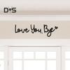 Love You Bye Wooden Sign Wall Decoration Sign Family Entryway Decor Above Door Wall Art Sign for Valentine's Gift Home Entrance Hallway