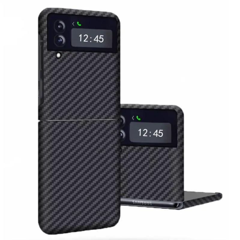 Phone Case Galaxy Z Flip3 5G Ultra-Thin Shockproof Carbon Fiber Protective Cover
