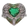 Зеленая любовь Циркон Модная рука