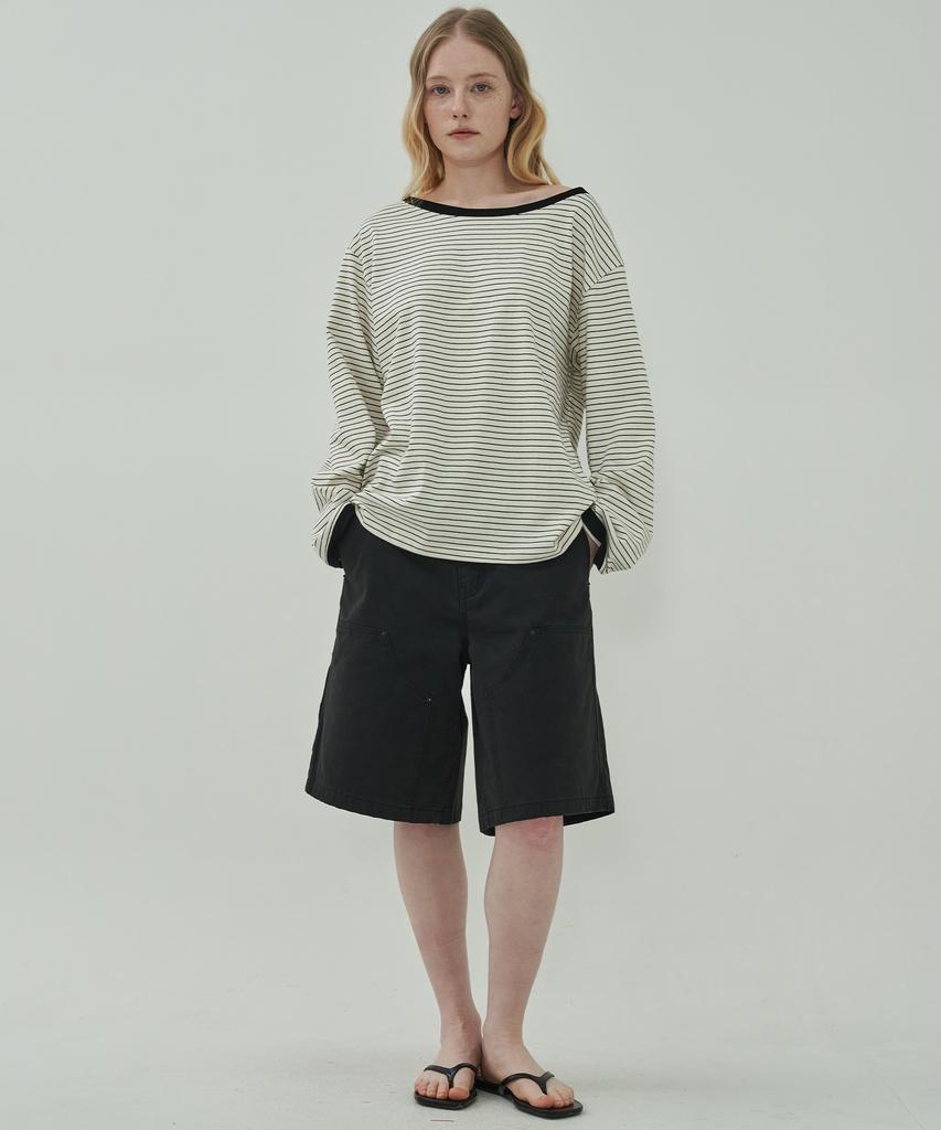 MOTT Boat Neck Off-Long Sleeveless - Ivory