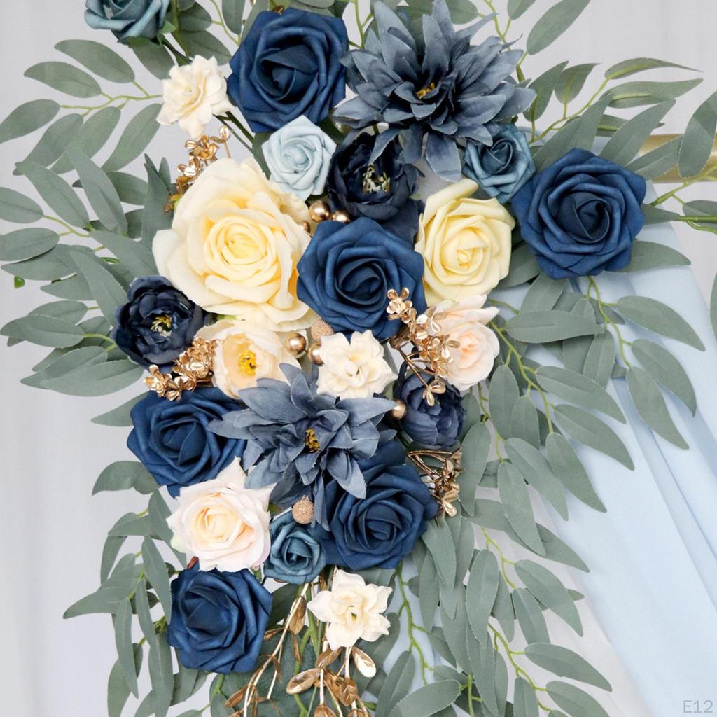 2 шт., свадебная арка, цветы, искусственные цветочные сувениры, деревенский ручной работы, зеленые листья, приветственный знак