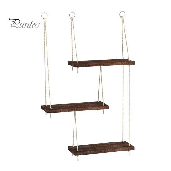 Подвесные полки для растений, прочная несущая конструкция, простая установка, деревянная полка для растений, подвесная на подоконник