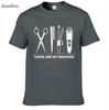 Clothing Summer Fashion Hairdresser T Shirt Men Short Sleeve Cotton Barber Weapons T Shirt Tops