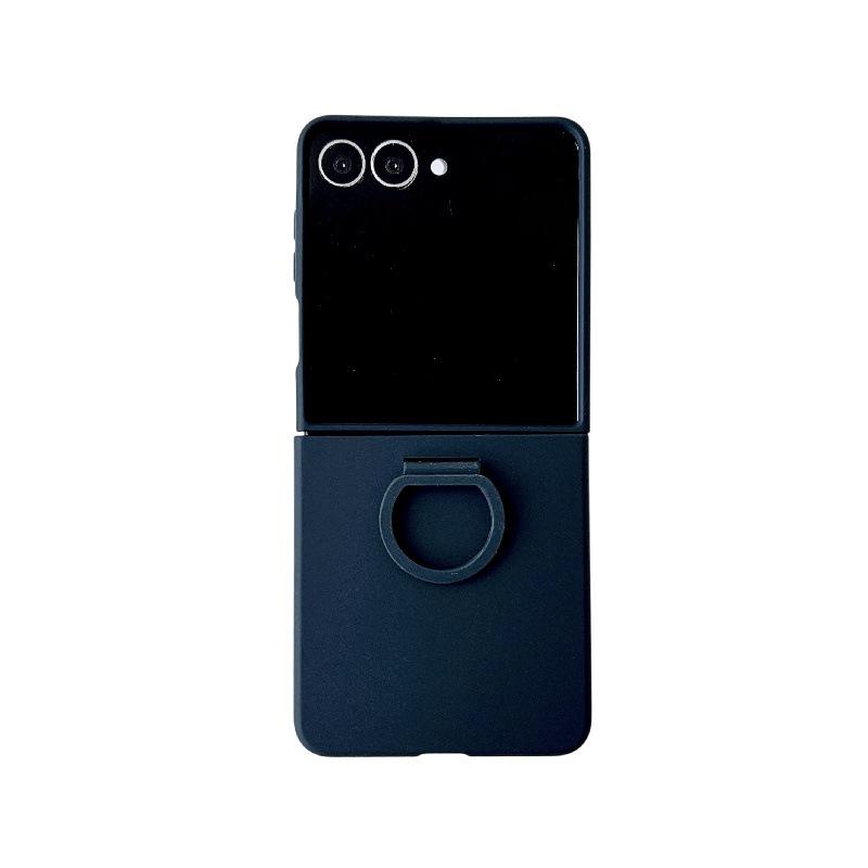 Fashion Macaron Solid Color Anti-Drop Ring Case for Samsung Z Flip7